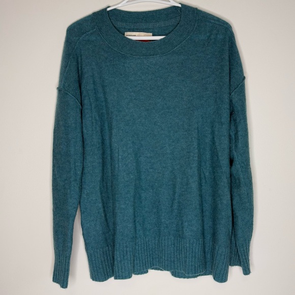 Anthropologie Pilcro Cashmere Teal Blue Womens Sweater Size Small - Picture 1 of 9